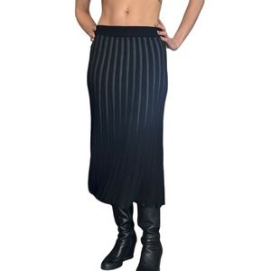 Women's Max Studio Pleated Midi Pencil Skirt Size: Small